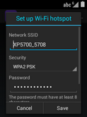 Delete the existing text and enter a name for your hotspot.