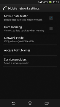 How To Turn Data Roaming And Data Services On Off On My Sony Xperia Z