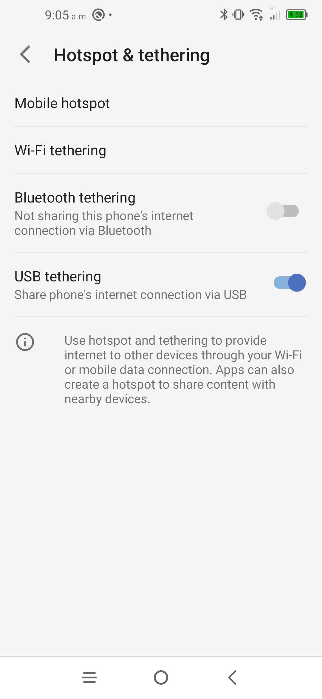 Touch Wi-Fi hotspot.