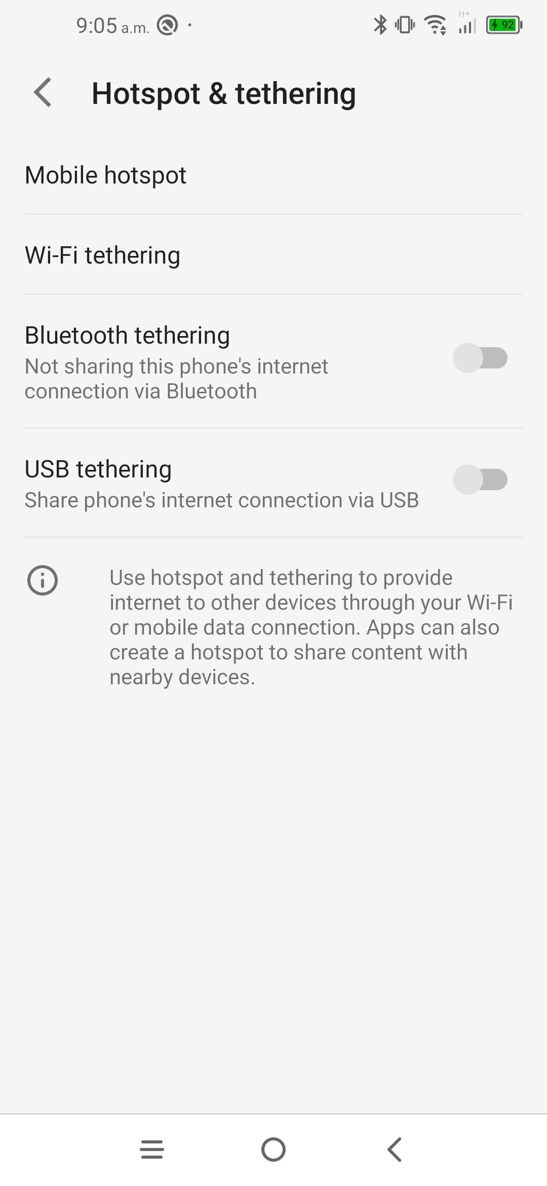 The phone is now tethered.