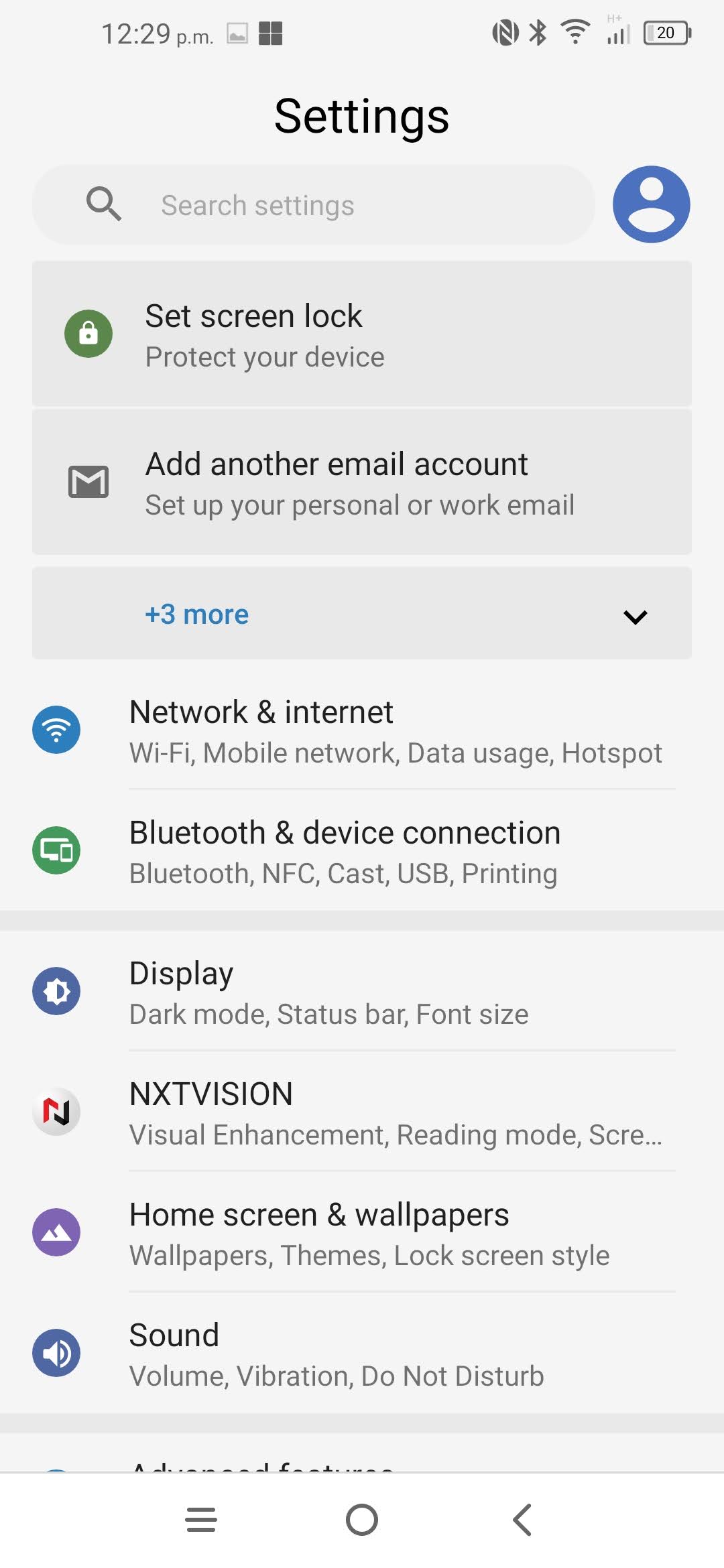 Touch Network & internet.