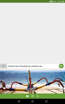 Touch the desired option, e.g., Picture.