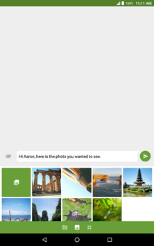 Touch the photo(s) you wish to attach.