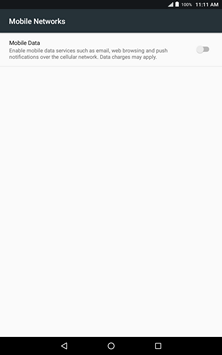Data services are now off.Touch Mobile Data again to turn data services on.
