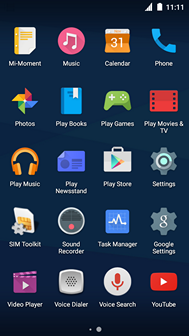 Scroll to and touch Settings.