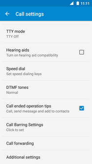 Scroll to and touch Additional settings.