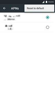 Touch Reset to default.