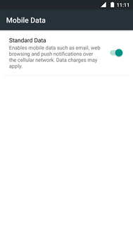 Touch Standard Data.