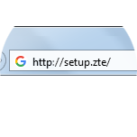Type http://setup.ZTE in the address bar, then press Enter on your keyboard.