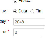 Enter a percentage at which you will be notified that your data limit is approaching.