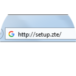 Type http://setup.zte in the address bar, then press Enter on your keyboard.