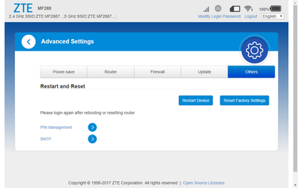 Click Restart device.