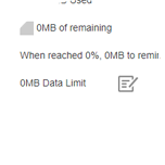 Click the Data Limit icon.