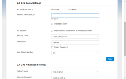 Enter a new Network Name (SSID).