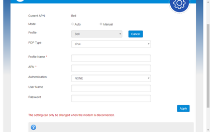 Enter a profile name.