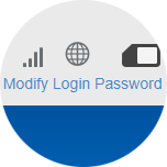As the default password is not secure, you should change it the first time you log in. To do this, click Modify Login Password.