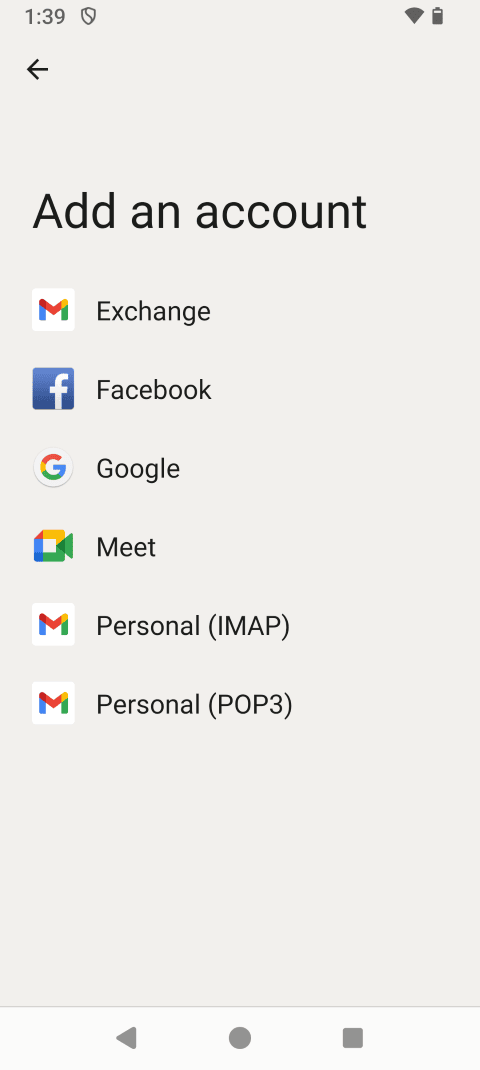 Touch Personal (IMAP).
