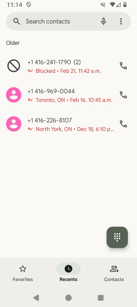The phone number has been blocked.