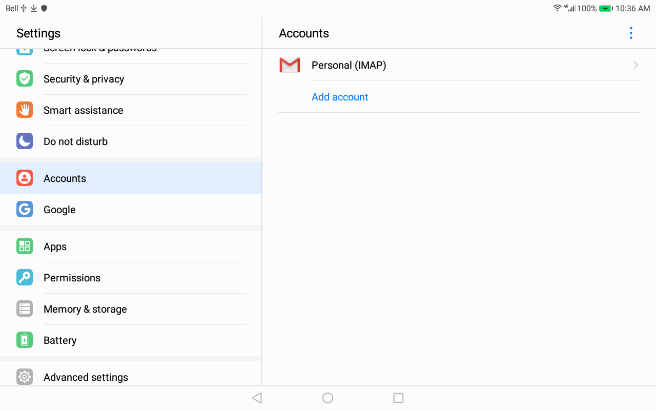 Your email account has been added.