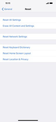 Touch Reset Network Settings.