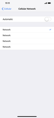 The available networks will be listed.To connect, touch a network name.
