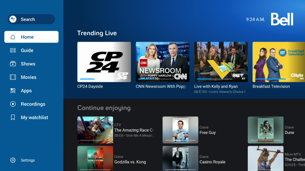 Navigate to the main menu and select On Demand.