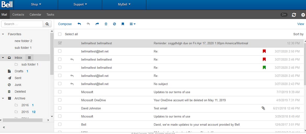 What’s new with Bell email Benefits of your new Bell webmail.